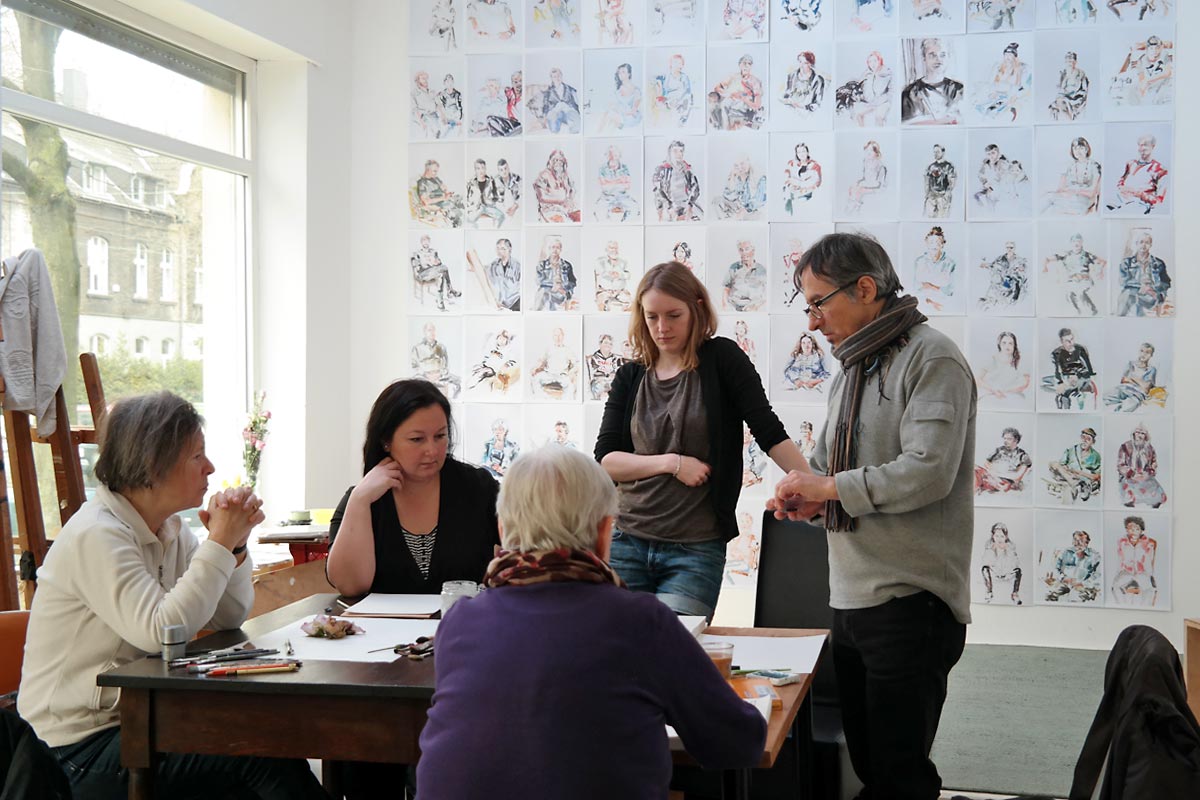 Nordstadt-Portraits. Offenes Atelier in der Galerie 103. Foto: Guido Meincke / Borsig11